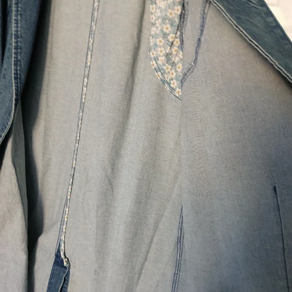 Anthroplogie Peggy Denim Duster Jacket - Picture 9 of 15